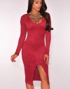 Rochie Midi cu Crapatura LC60673S